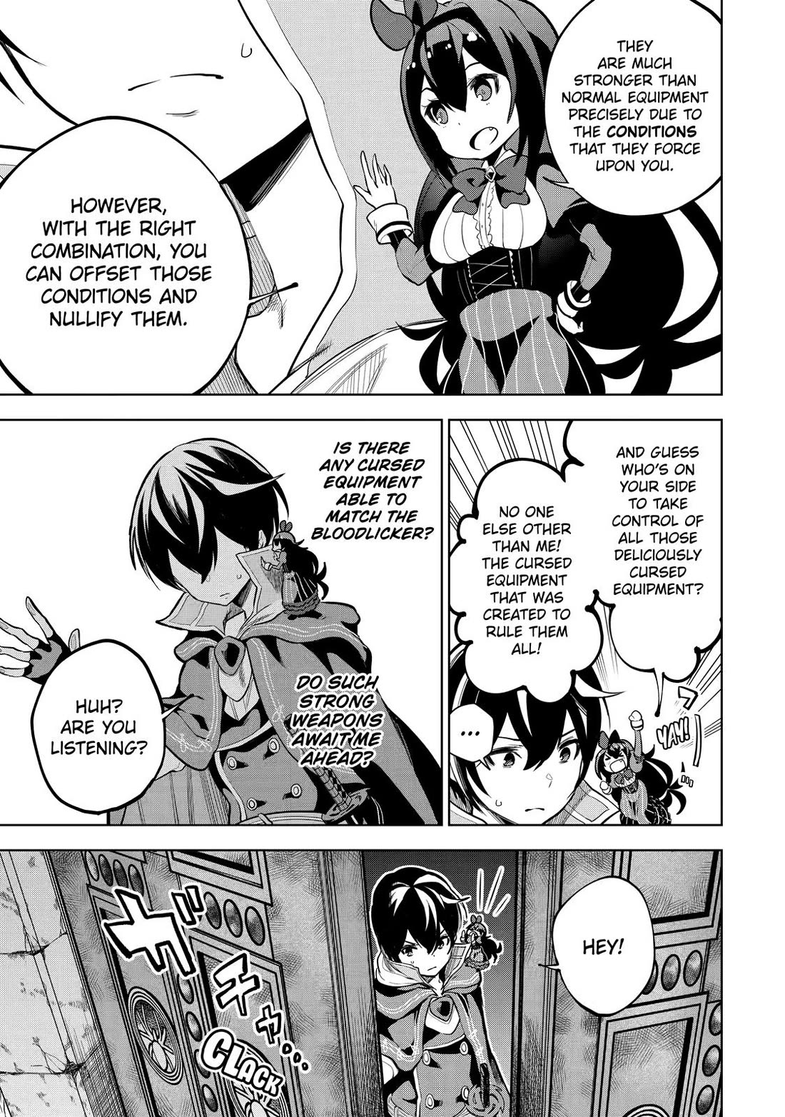 The Strongest Swordsman Has Zero Equipment Slots, but He Can Equip up to 9999 Items if It’s (Cute) Cursed Equipment chapter 2 page 32