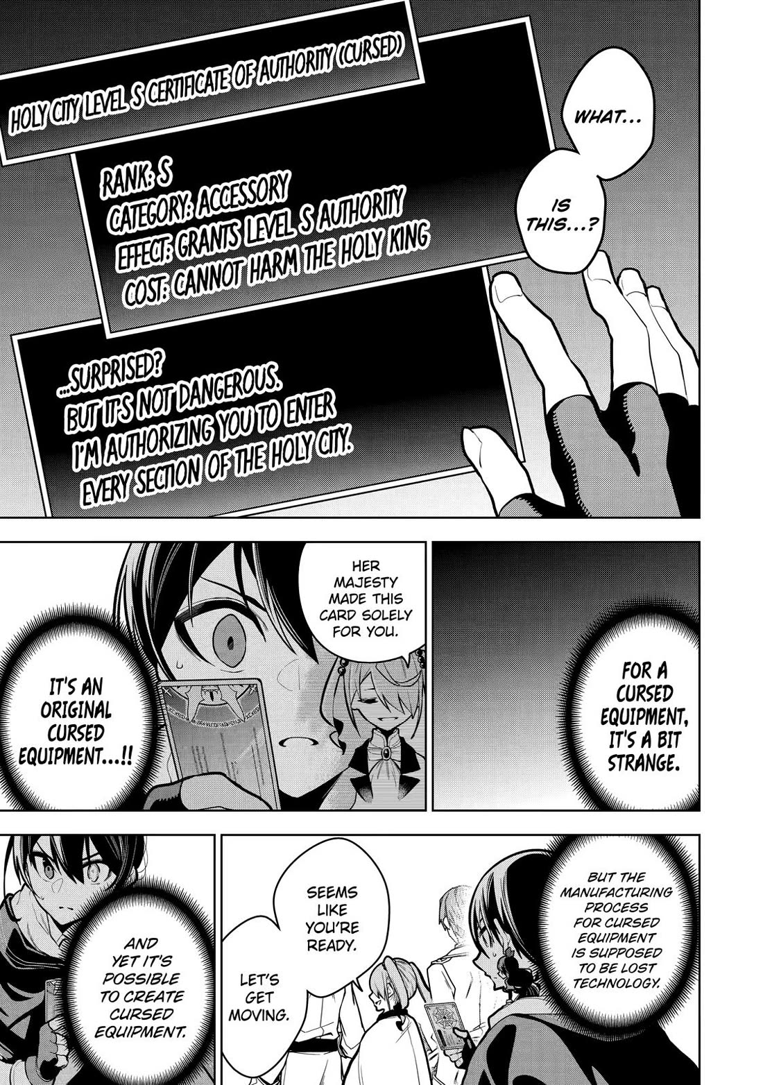 The Strongest Swordsman Has Zero Equipment Slots, but He Can Equip up to 9999 Items if It’s (Cute) Cursed Equipment chapter 29 page 11