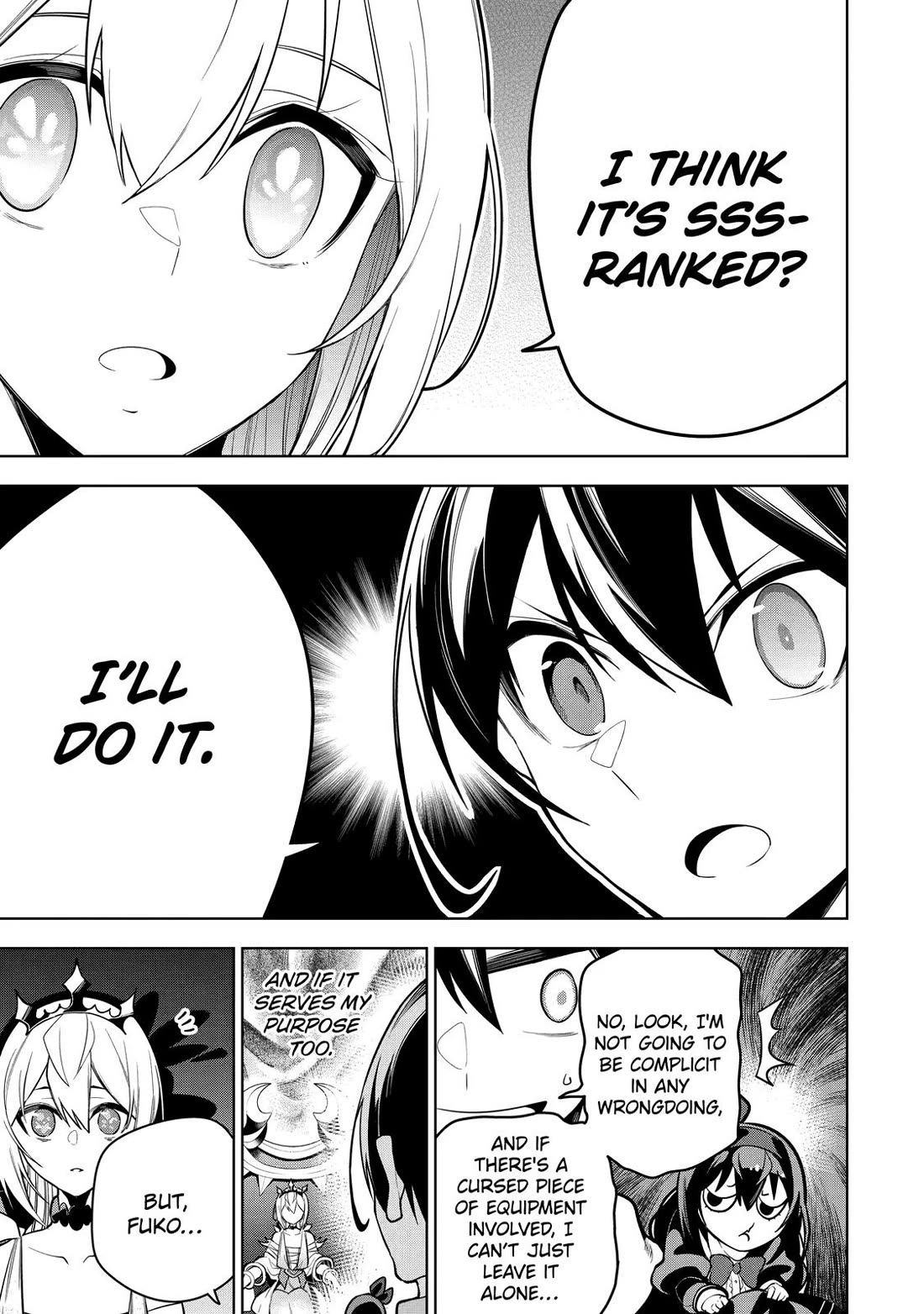 The Strongest Swordsman Has Zero Equipment Slots, but He Can Equip up to 9999 Items if It’s (Cute) Cursed Equipment chapter 29 page 25