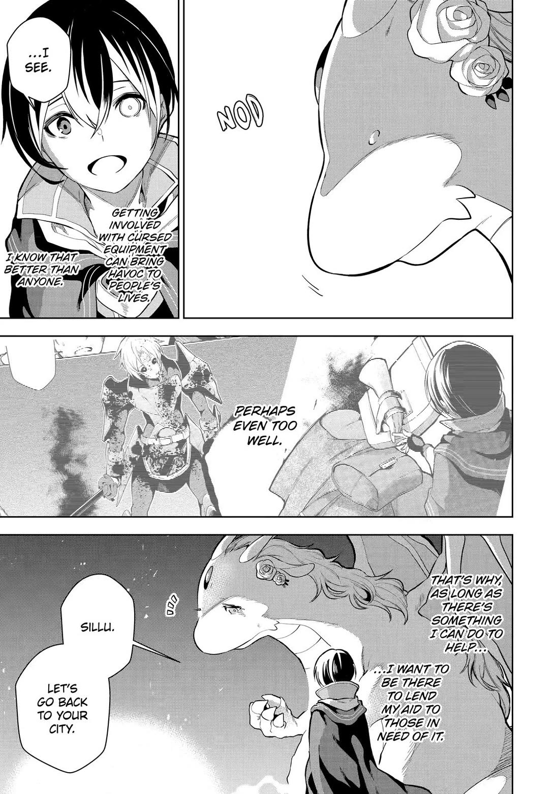 The Strongest Swordsman Has Zero Equipment Slots, but He Can Equip up to 9999 Items if It’s (Cute) Cursed Equipment chapter 5 page 37