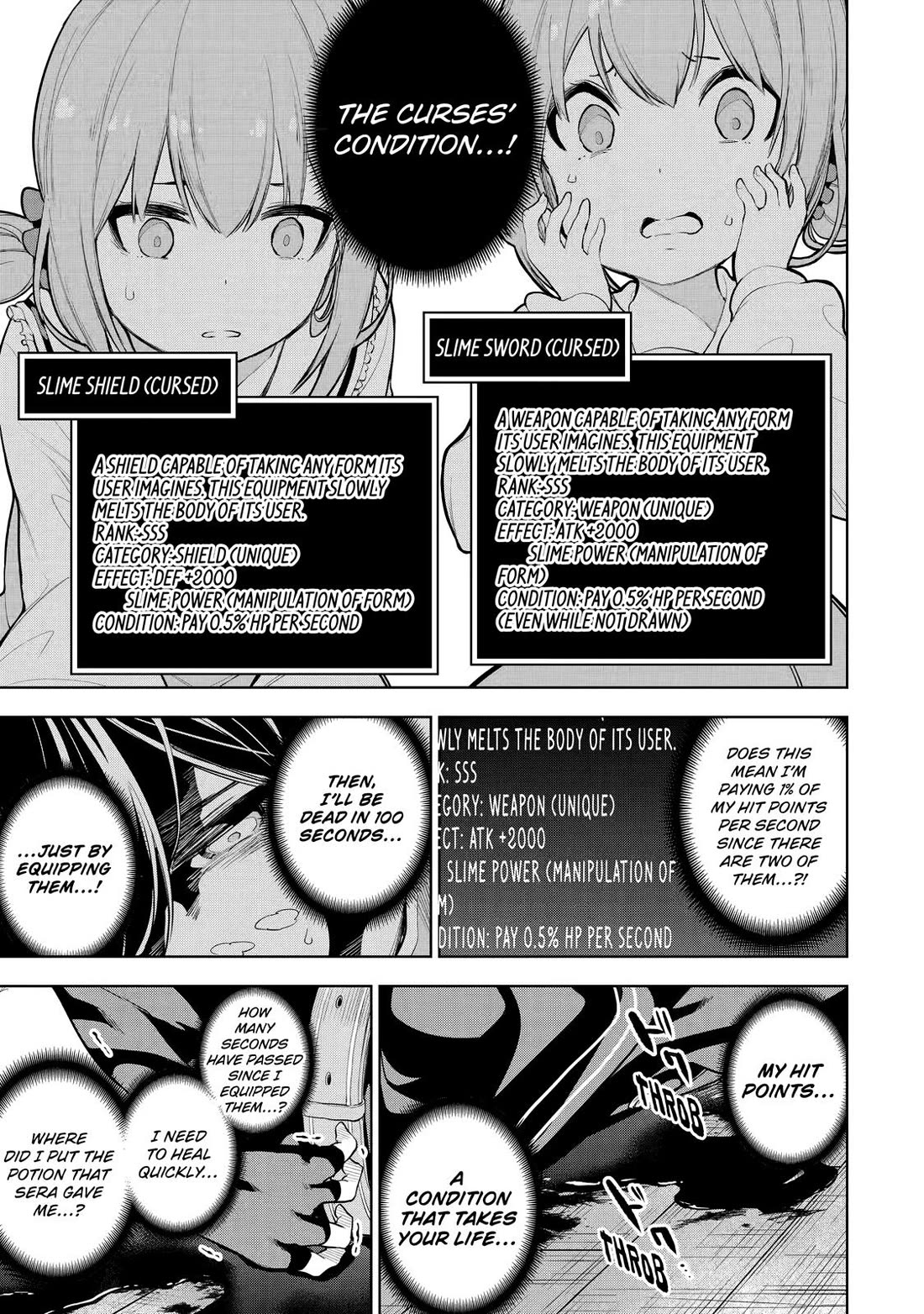 The Strongest Swordsman Has Zero Equipment Slots, but He Can Equip up to 9999 Items if It’s (Cute) Cursed Equipment chapter 9 page 38