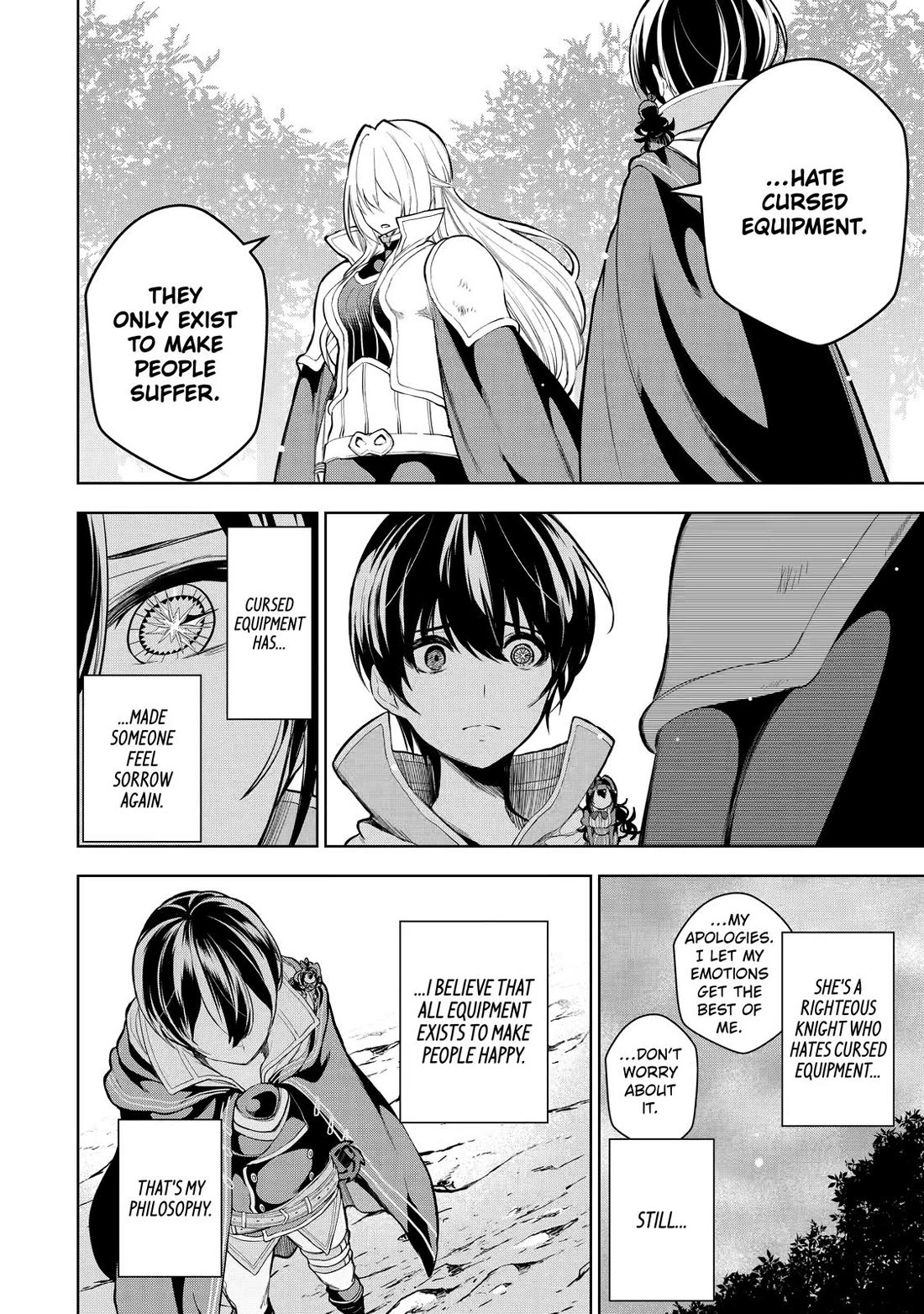 The Strongest Swordsman Has Zero Equipment Slots, but He Can Equip up to 9999 Items if It’s (Cute) Cursed Equipment chapter 9 page 4