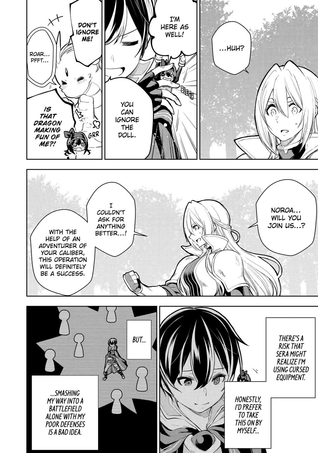 The Strongest Swordsman Has Zero Equipment Slots, but He Can Equip up to 9999 Items if It’s (Cute) Cursed Equipment chapter 9 page 6