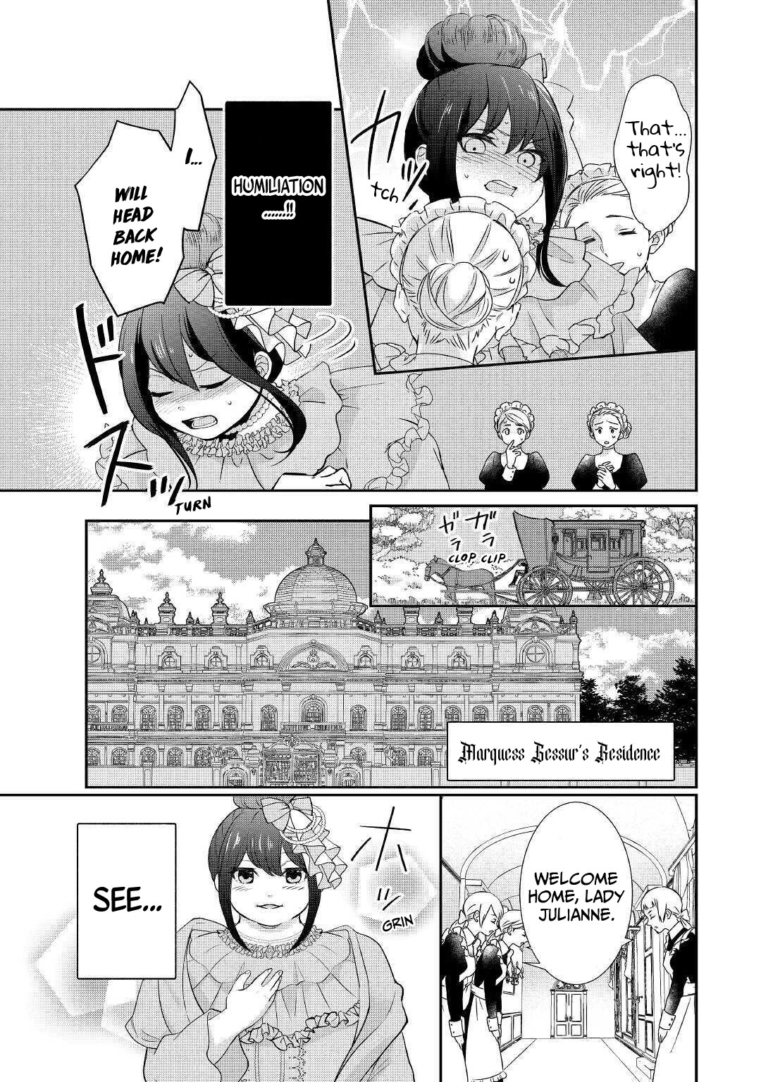 The Struggle of Being Reincarnated as the Marquess's Daughter: I'll Deal with What’s Coming to Me! chapter 1 page 8