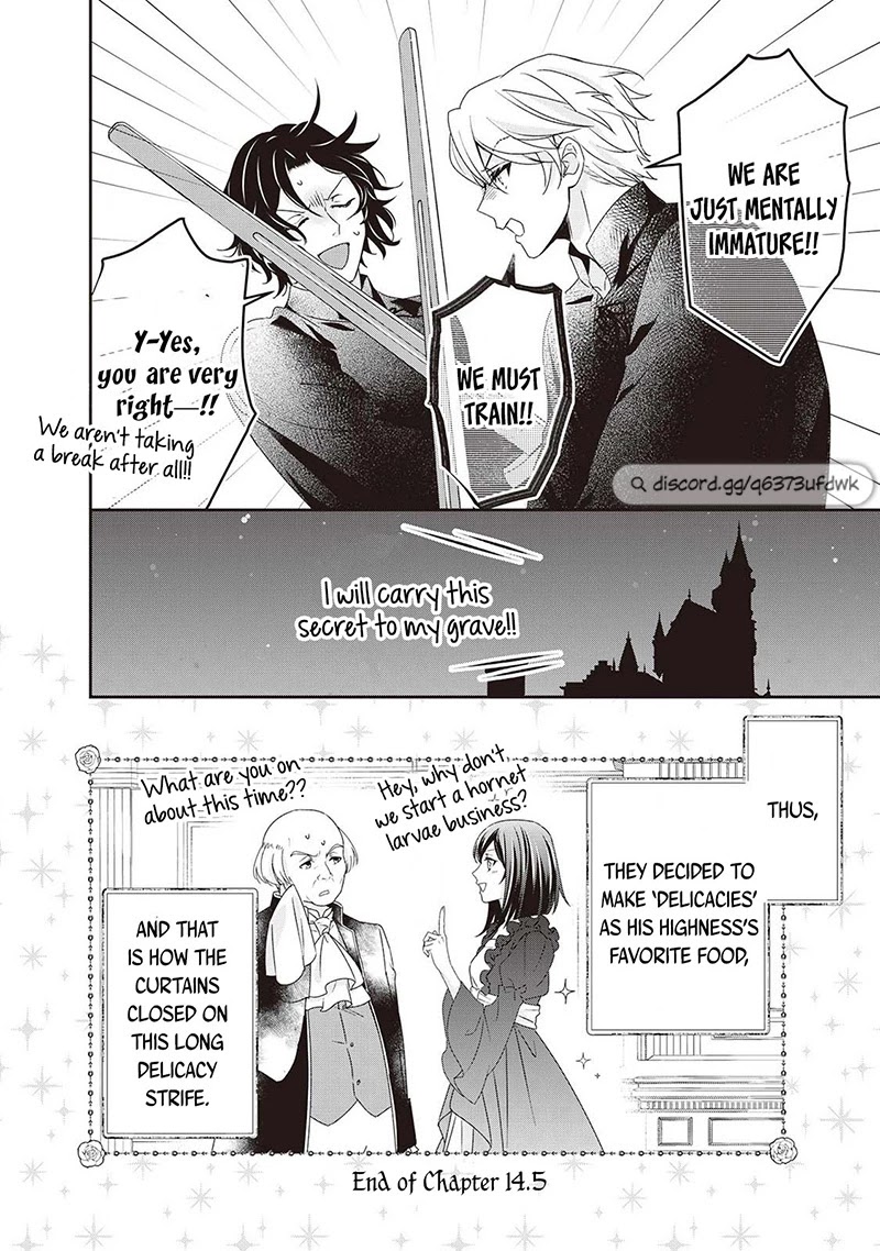 The Struggle of Being Reincarnated as the Marquess's Daughter: I'll Deal with What’s Coming to Me! chapter 14.5 page 22