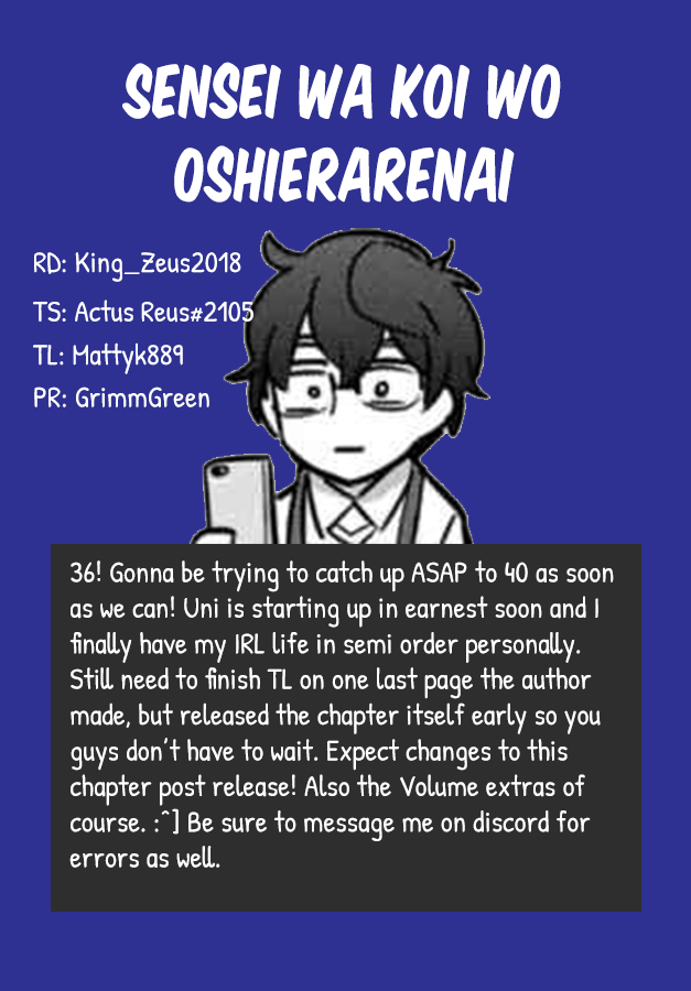 The Teacher Can Not Tell Me Love chapter 36 page 21