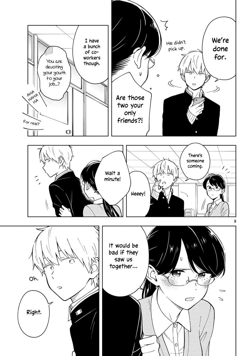 The Teacher Can Not Tell Me Love chapter 8 page 9