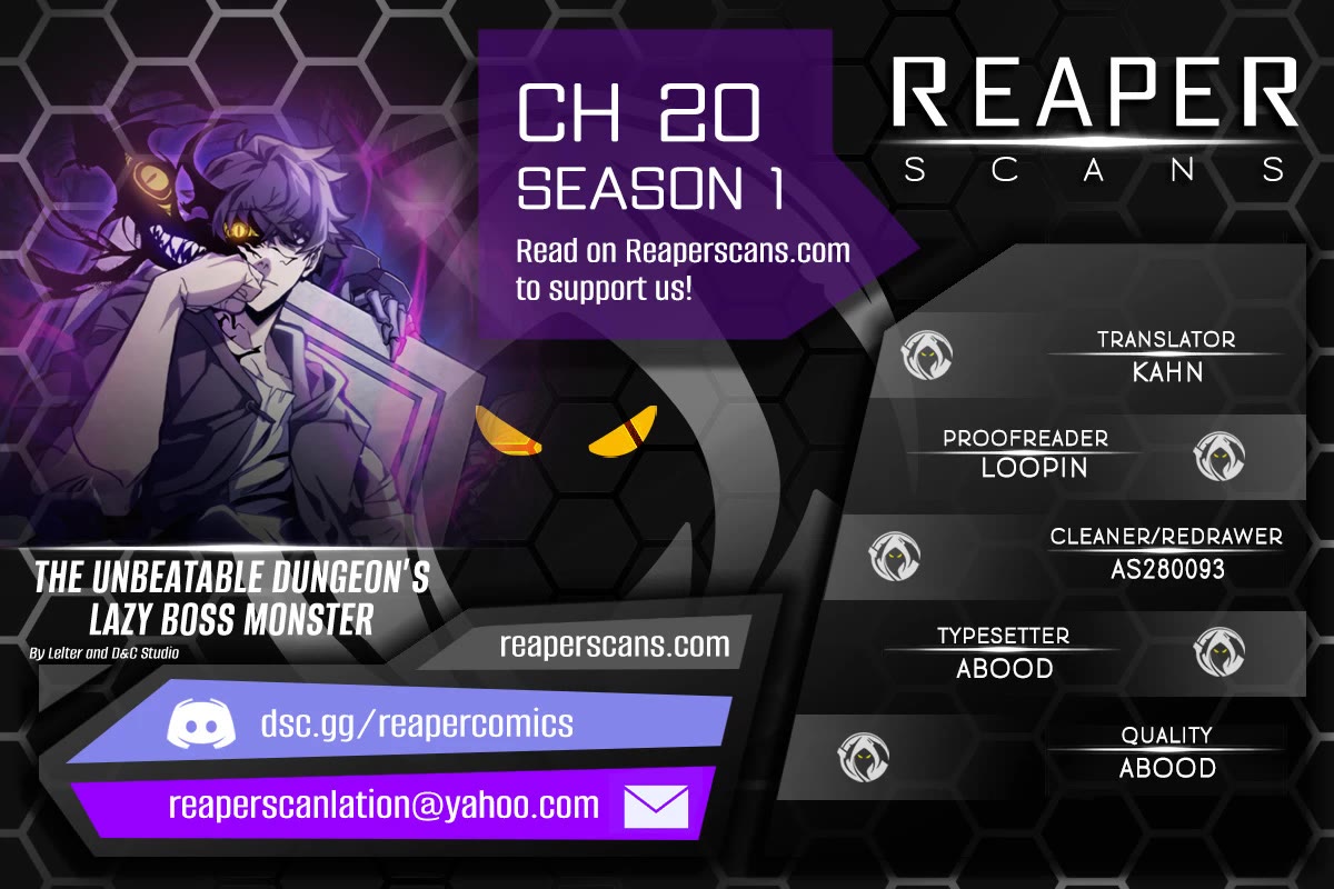 The Unbeatable Dungeon's Lazy Boss Monster chapter 20 page 1