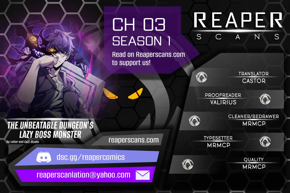 The Unbeatable Dungeon's Lazy Boss Monster chapter 3 page 1