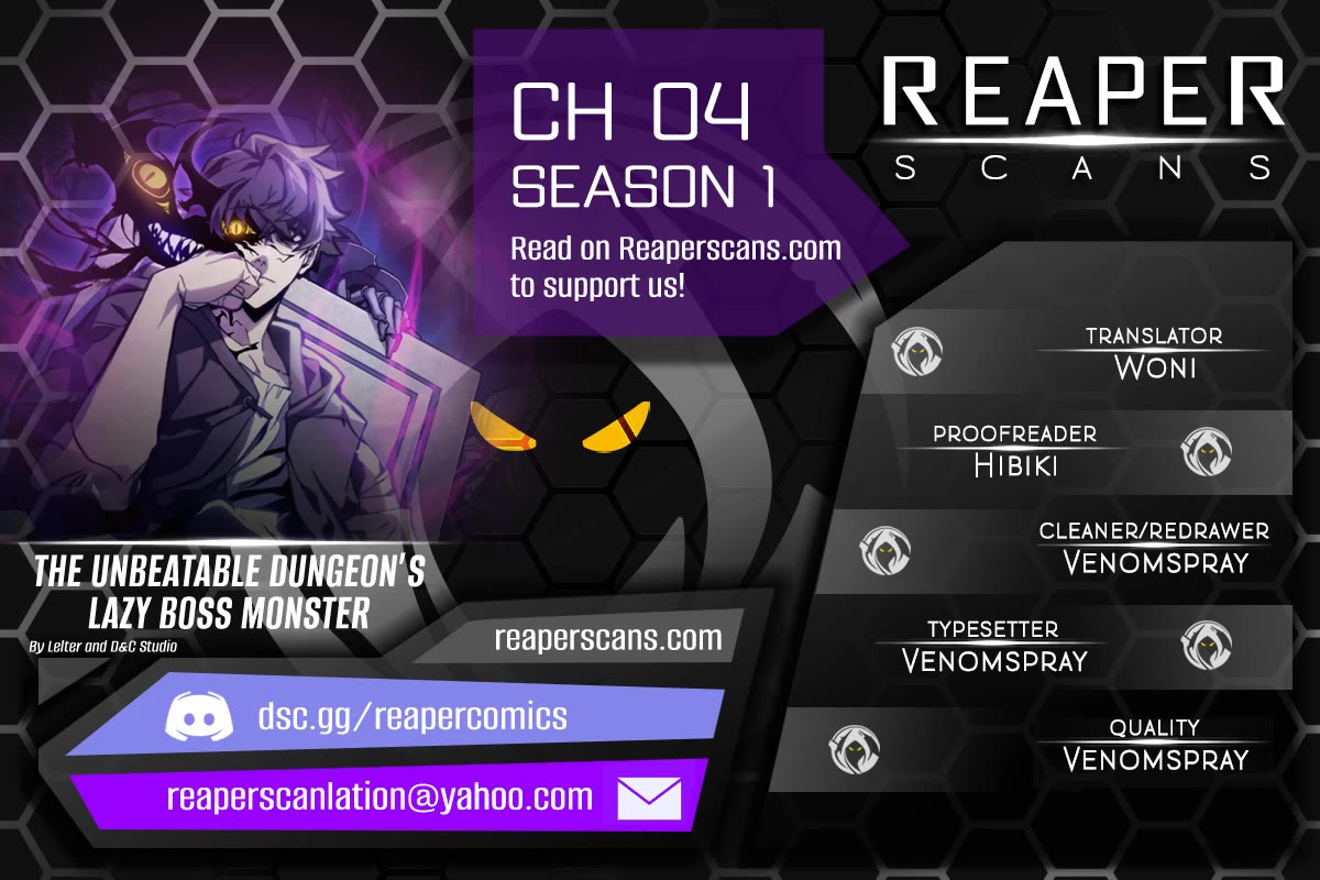 The Unbeatable Dungeon's Lazy Boss Monster chapter 4 page 1