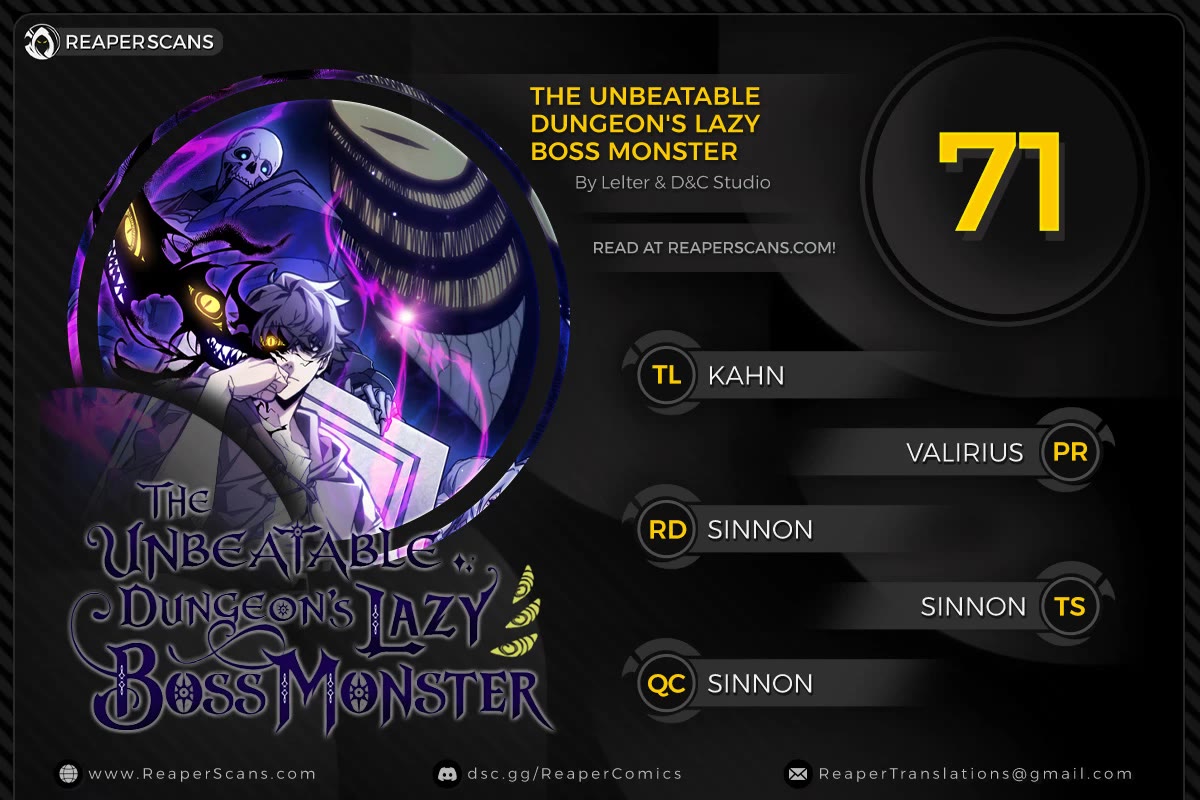 The Unbeatable Dungeon's Lazy Boss Monster chapter 71 page 1