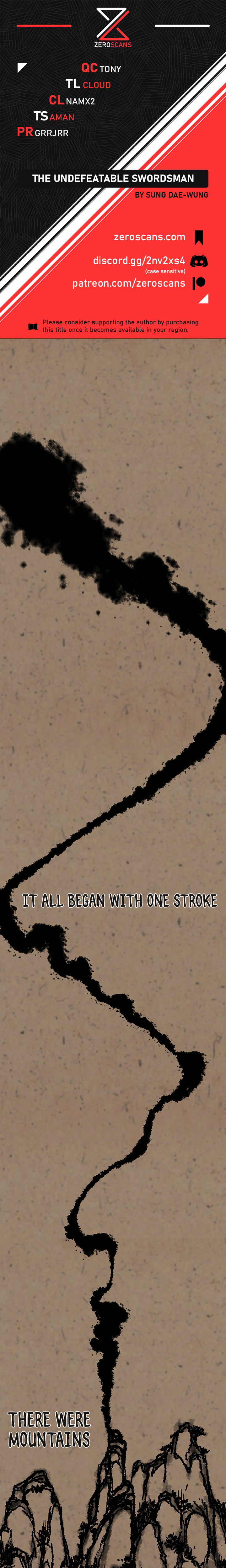 The Undefeatable Swordsman chapter 0 page 1