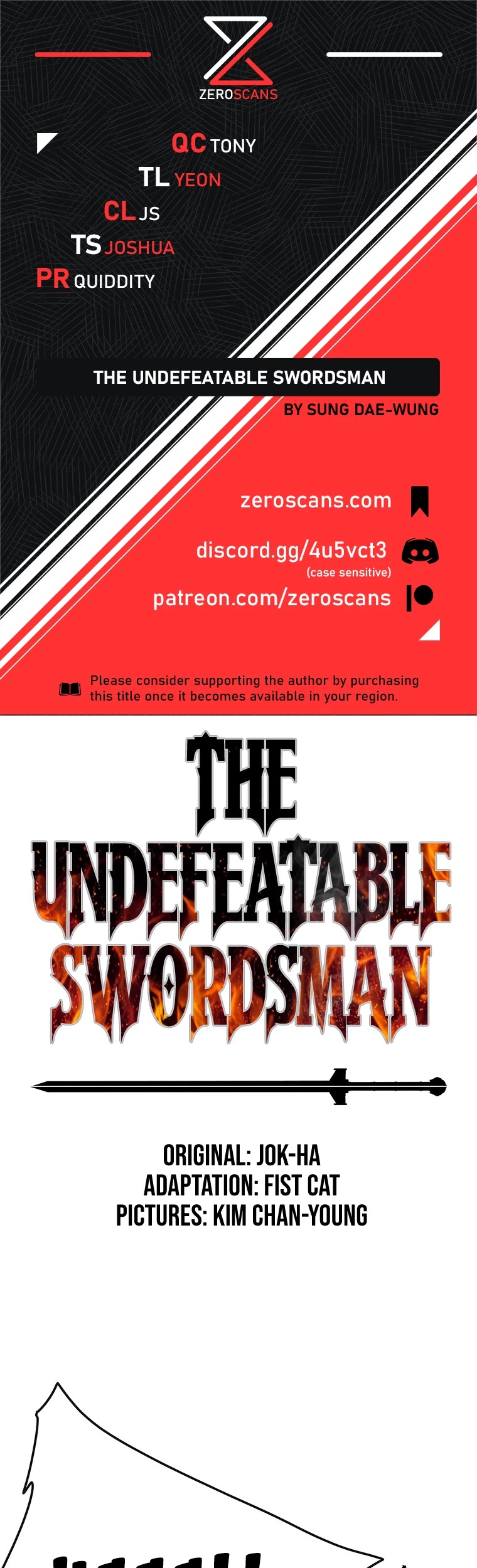 The Undefeatable Swordsman chapter 110 page 1