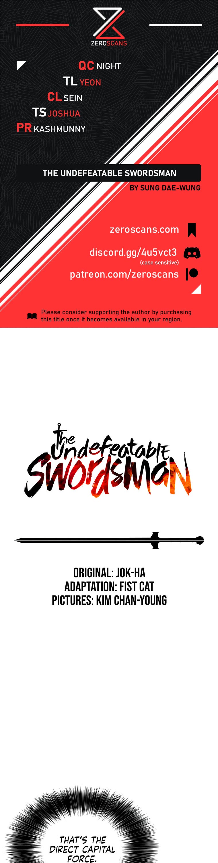 The Undefeatable Swordsman chapter 130 page 1