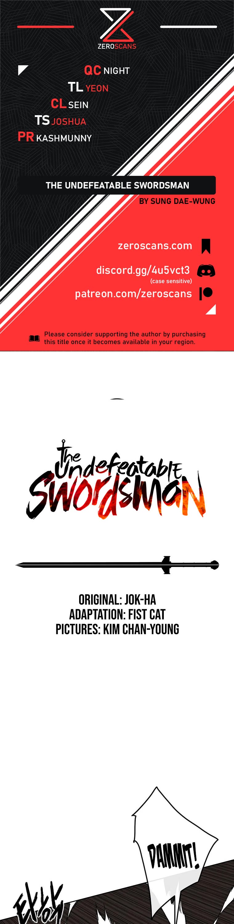 The Undefeatable Swordsman chapter 136 page 1