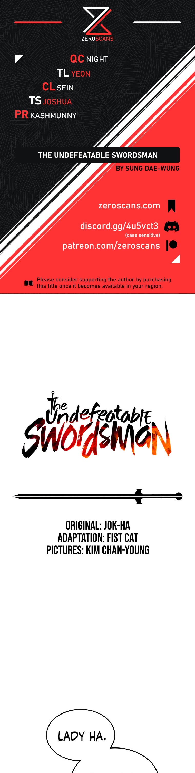 The Undefeatable Swordsman chapter 138 page 1