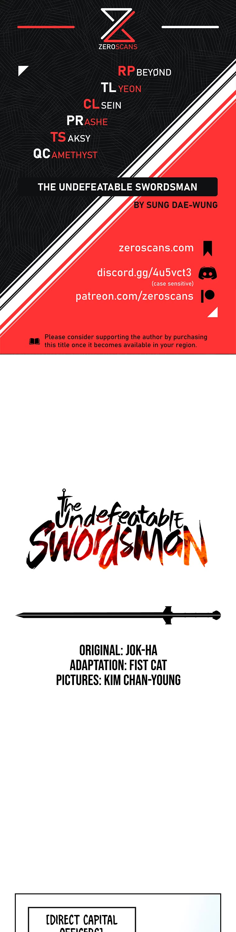 The Undefeatable Swordsman chapter 155 page 1