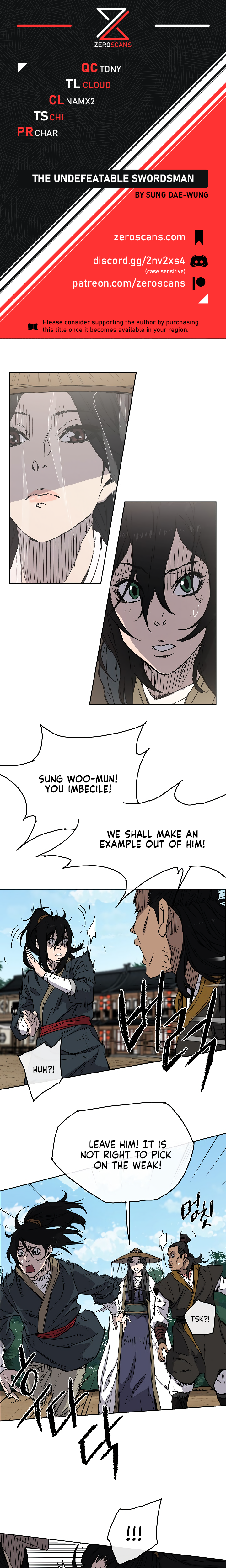 The Undefeatable Swordsman chapter 3 page 1