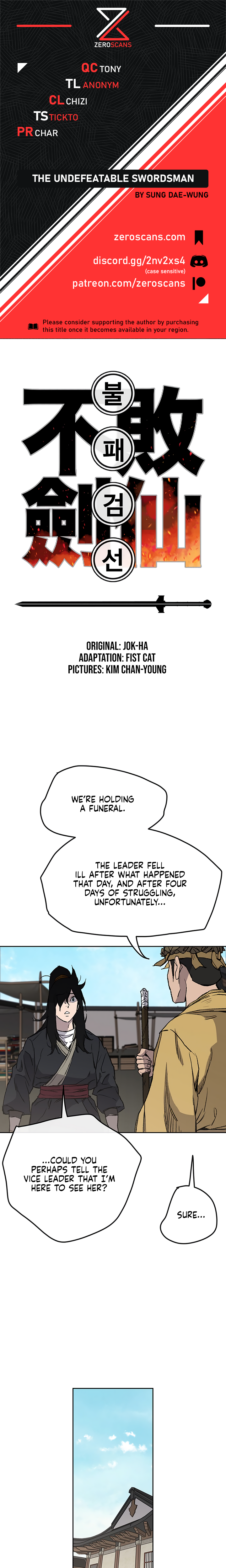 The Undefeatable Swordsman chapter 34 page 1