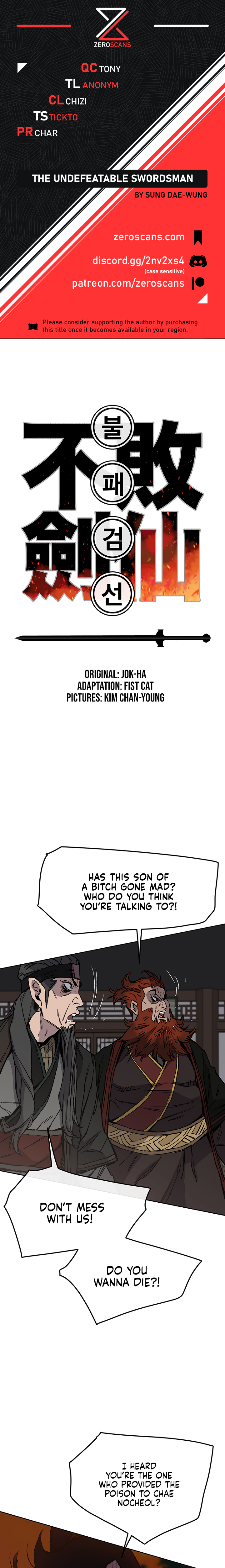 The Undefeatable Swordsman chapter 35 page 1