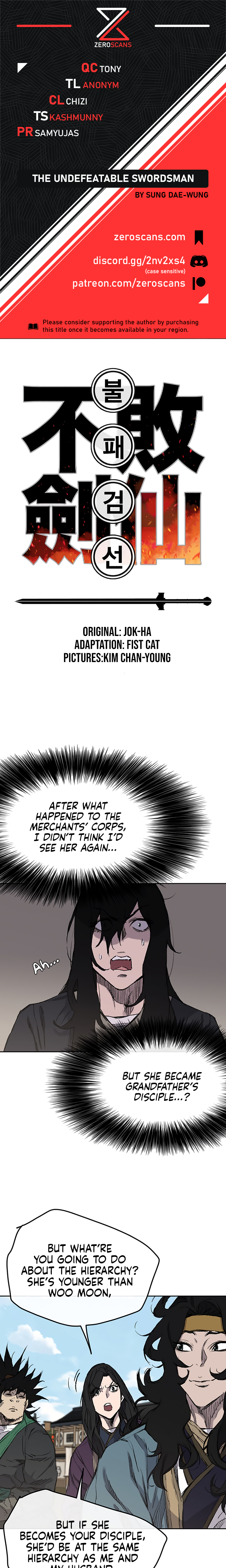 The Undefeatable Swordsman chapter 38 page 1