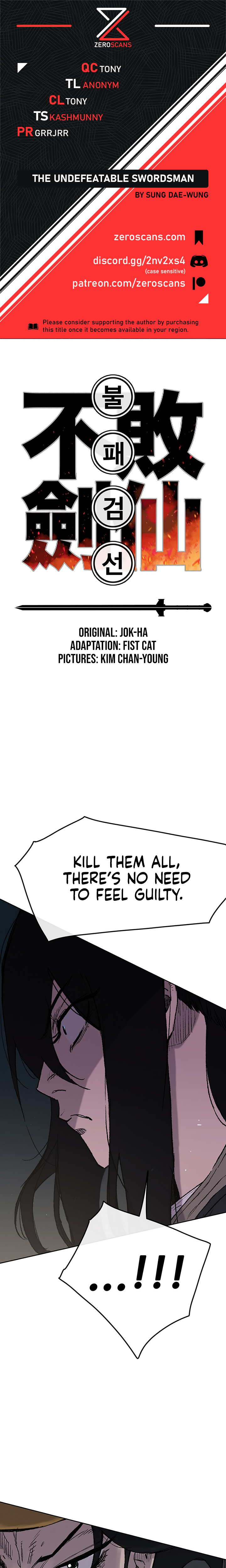 The Undefeatable Swordsman chapter 40 page 1