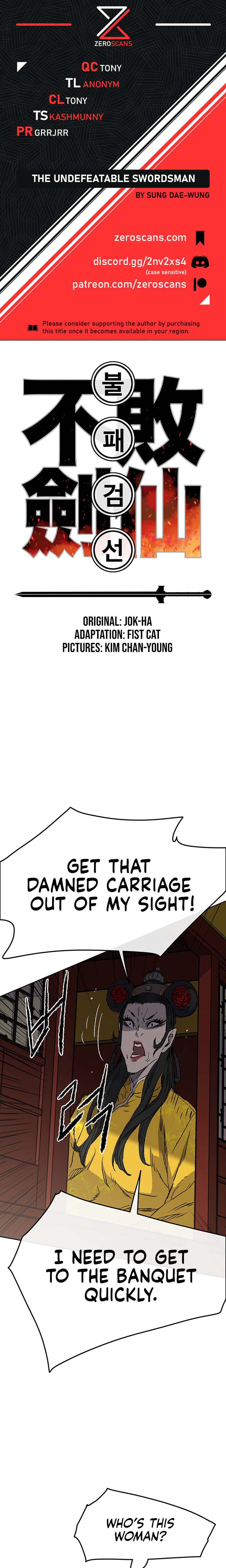 The Undefeatable Swordsman chapter 41 page 1