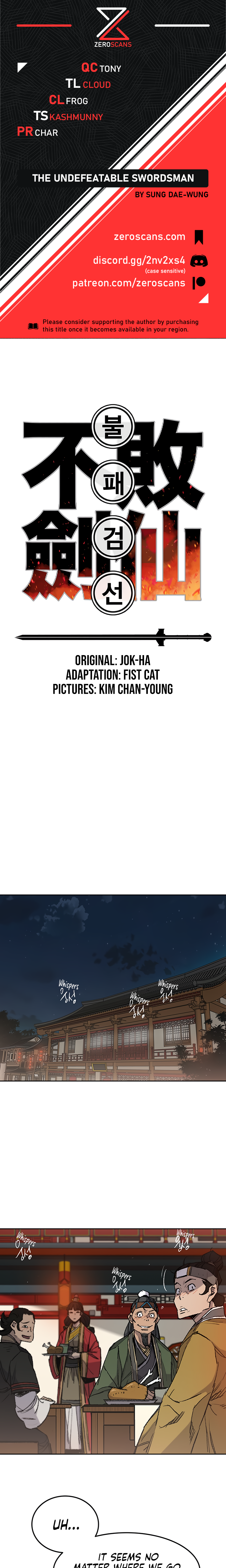 The Undefeatable Swordsman chapter 59 page 1