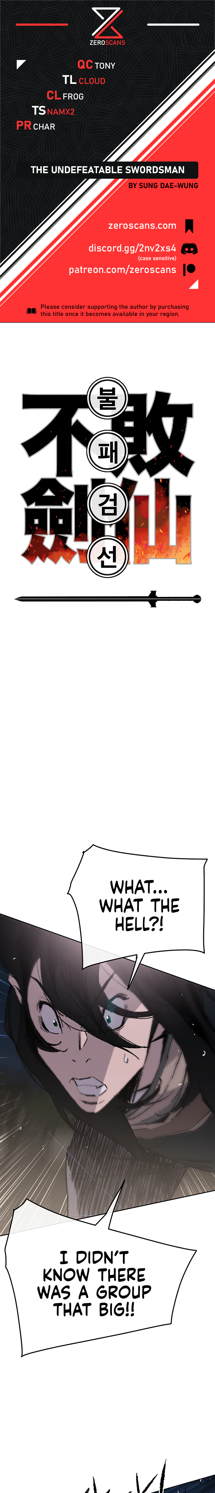 The Undefeatable Swordsman chapter 61 page 1