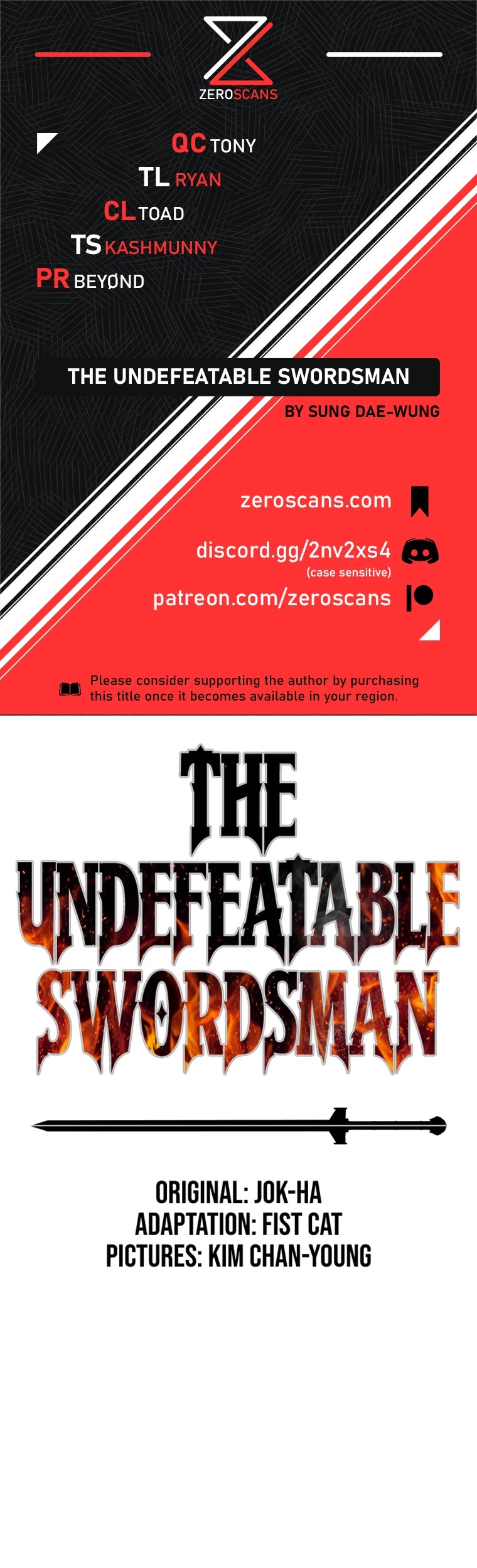 The Undefeatable Swordsman chapter 89 page 1