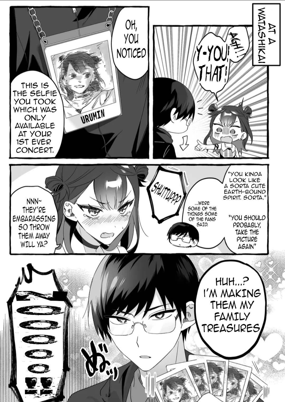 The Useless Idol and Her Only Fan in the World chapter 1.5 page 1