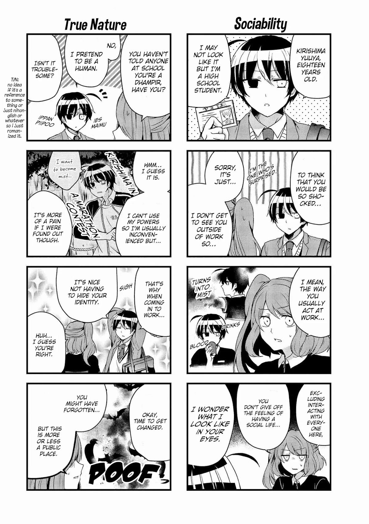 The Vampire Part-Timer Kirishima-kun chapter 10.1 page 2