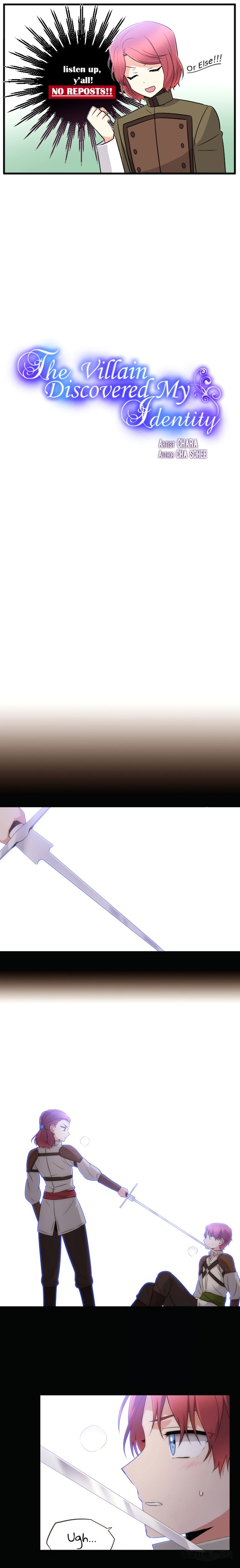 The Villain Discovered My Identity chapter 10 page 1