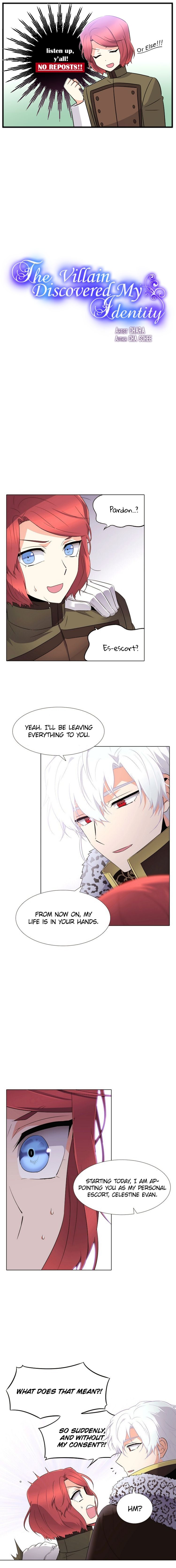 The Villain Discovered My Identity chapter 14 page 1