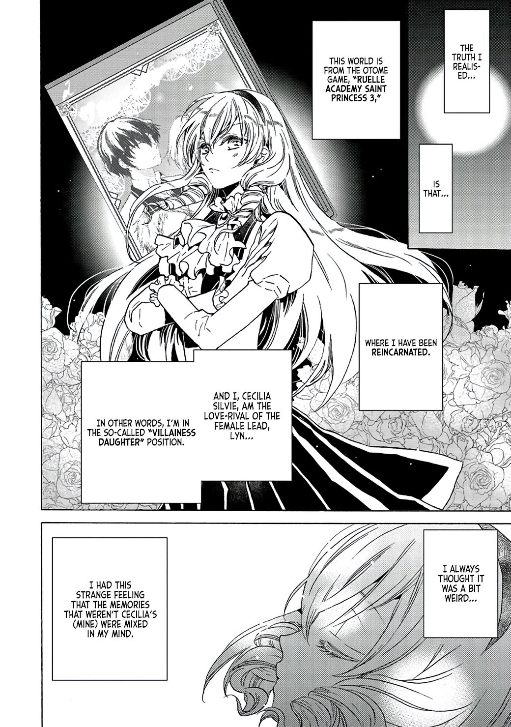 The Villainess, Cecilia Silvie, Doesn't Want to Die, so She Decided to Cross-dress! chapter 1.1 page 4