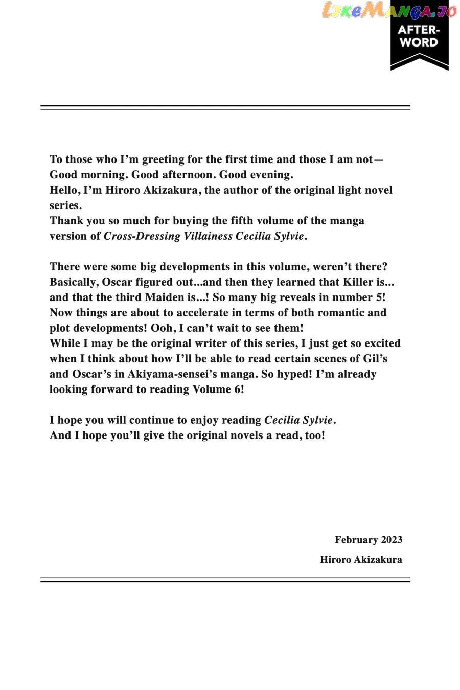 The Villainess, Cecilia Silvie, Doesn't Want to Die, so She Decided to Cross-dress! chapter 20.5 page 13