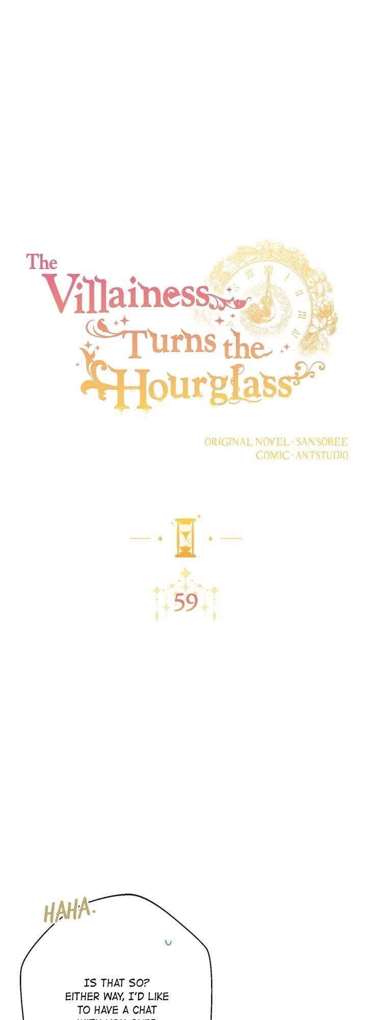 The Villainess Reverses the Hourglass chapter 59 page 1