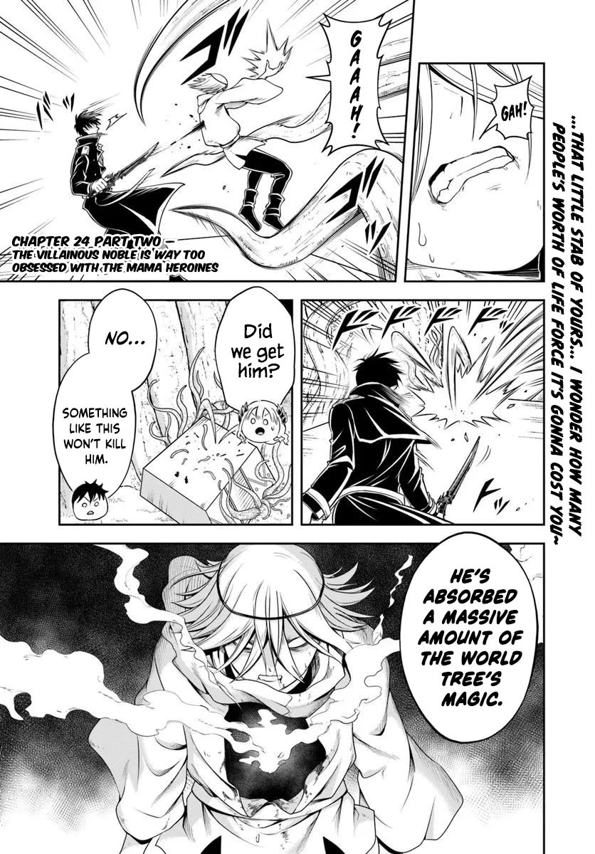 The Villainous Noble Loves Mom Heroines Too Much ~Becoming The Strongest With Sincere Effort To Save Misfortunate Fave Chars~ chapter 24.2 page 1