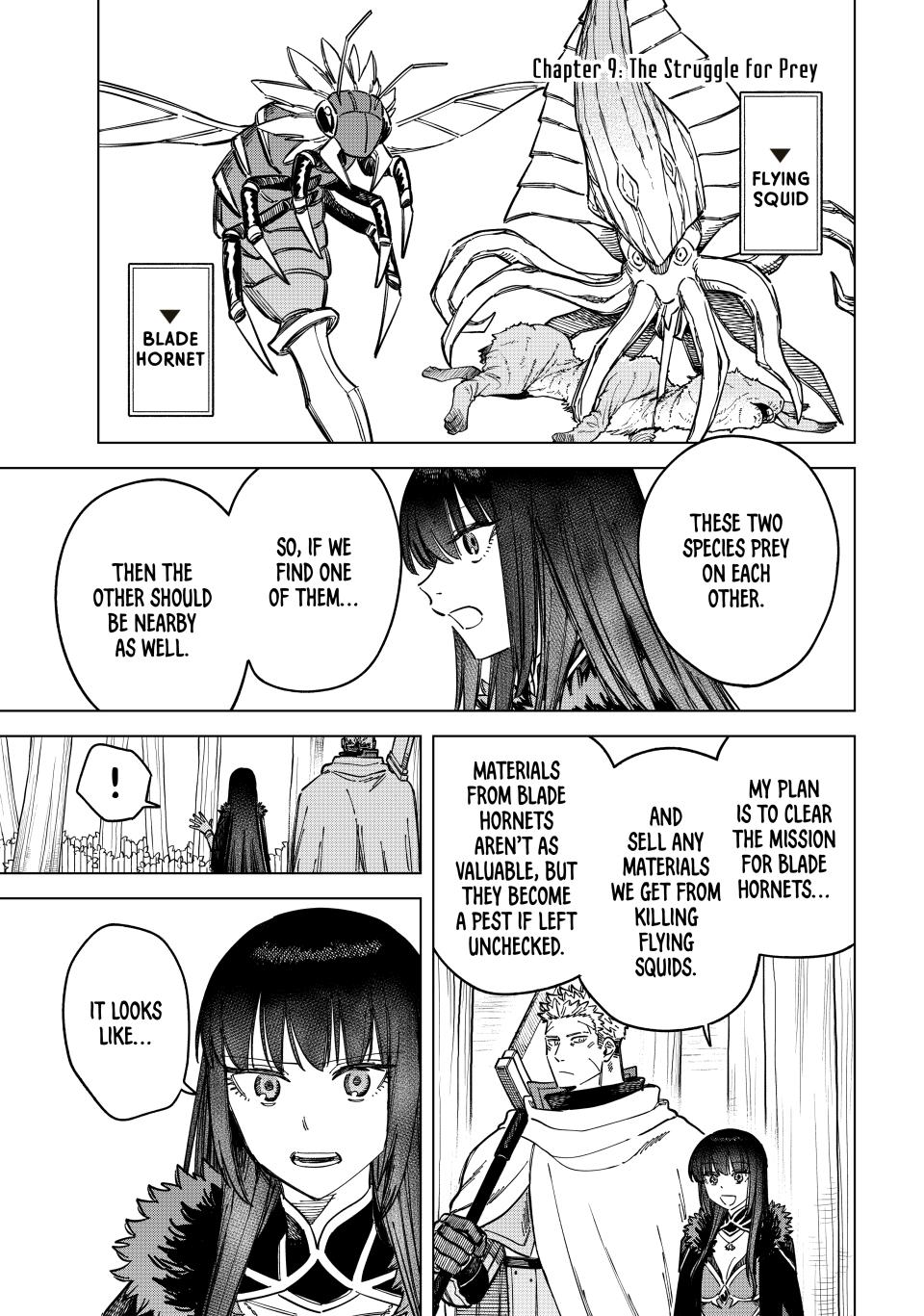 The Witch and the Mercenary chapter 9 page 1