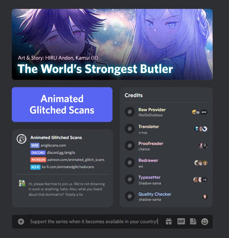 The World’s Strongest Butler: I Was Banished From the Black Workplace, and I Was Picked Up by an Ice Lady. chapter 16 page 1