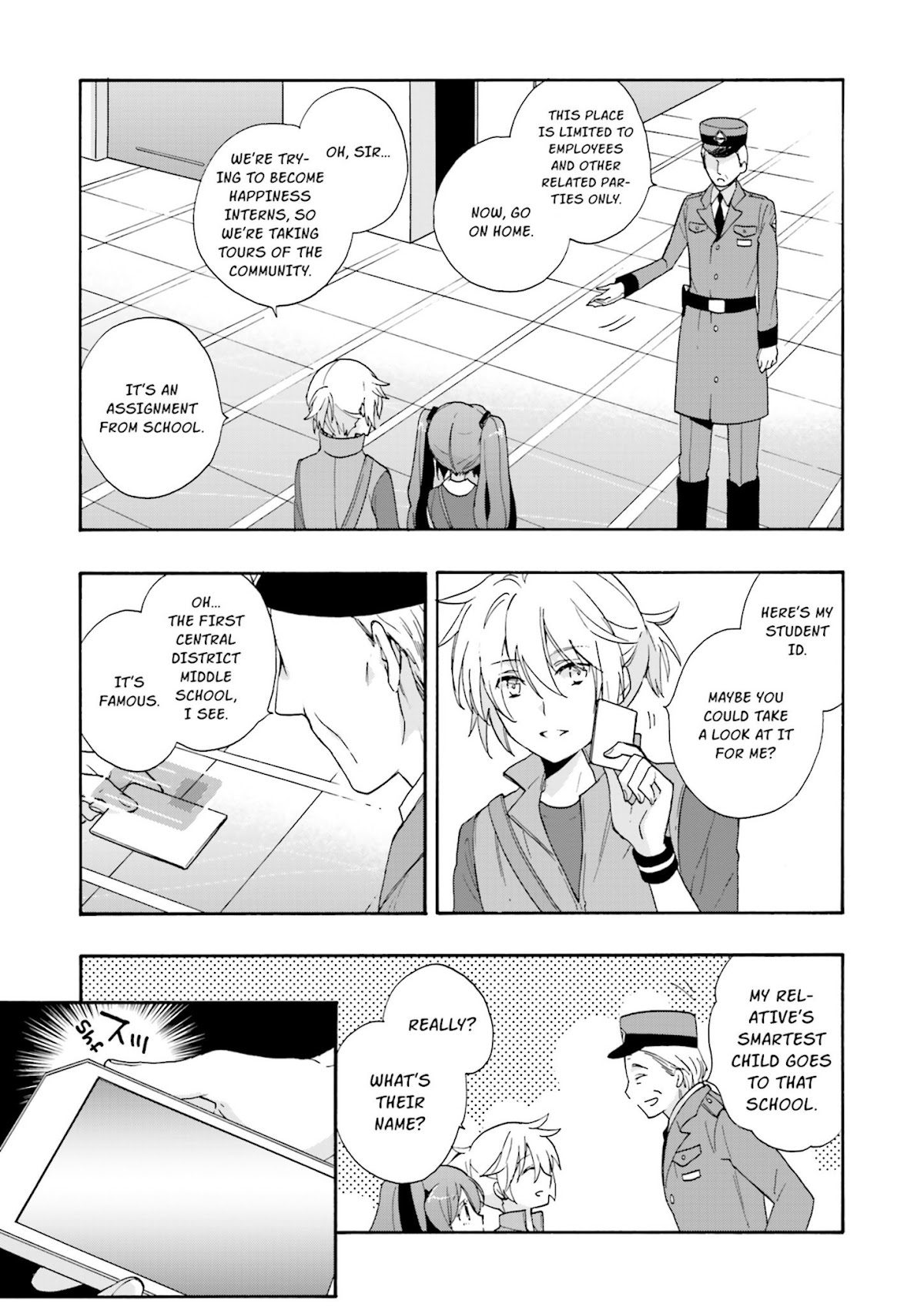 This is the Happiness and Peace of Mind Committee. chapter 5 page 23