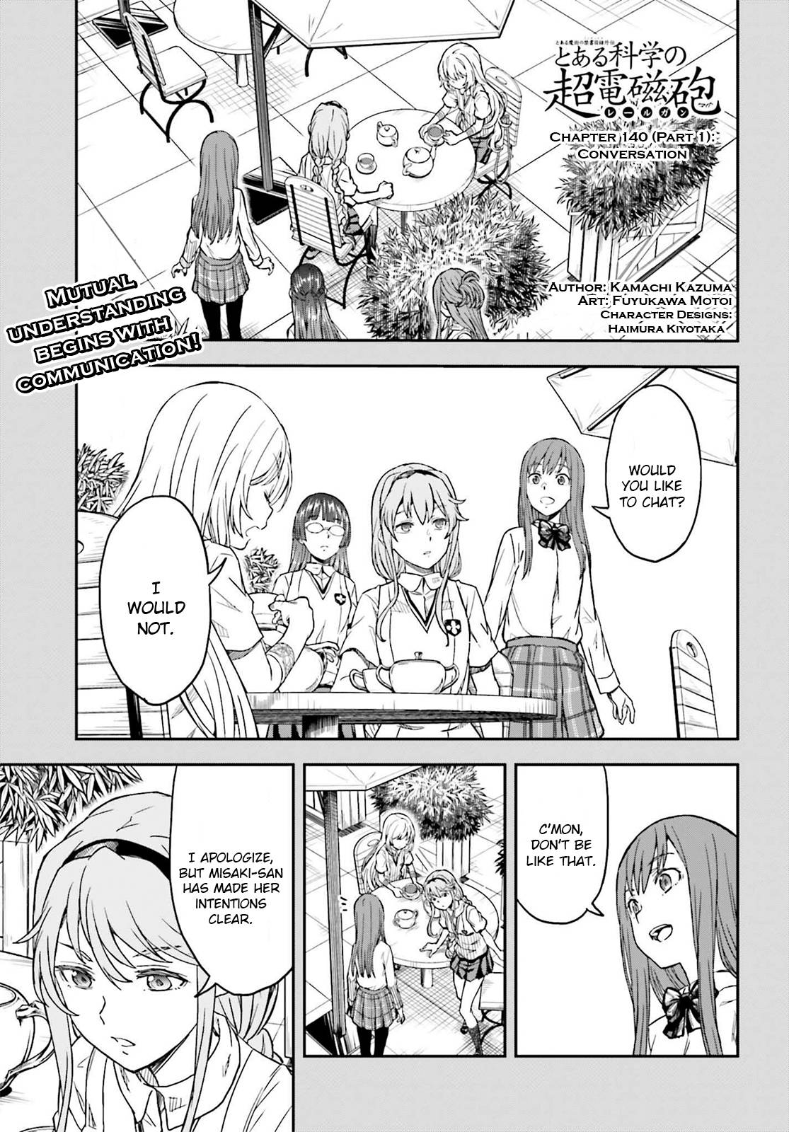 To Aru Kagaku no Choudenjibou chapter 147.1 page 1