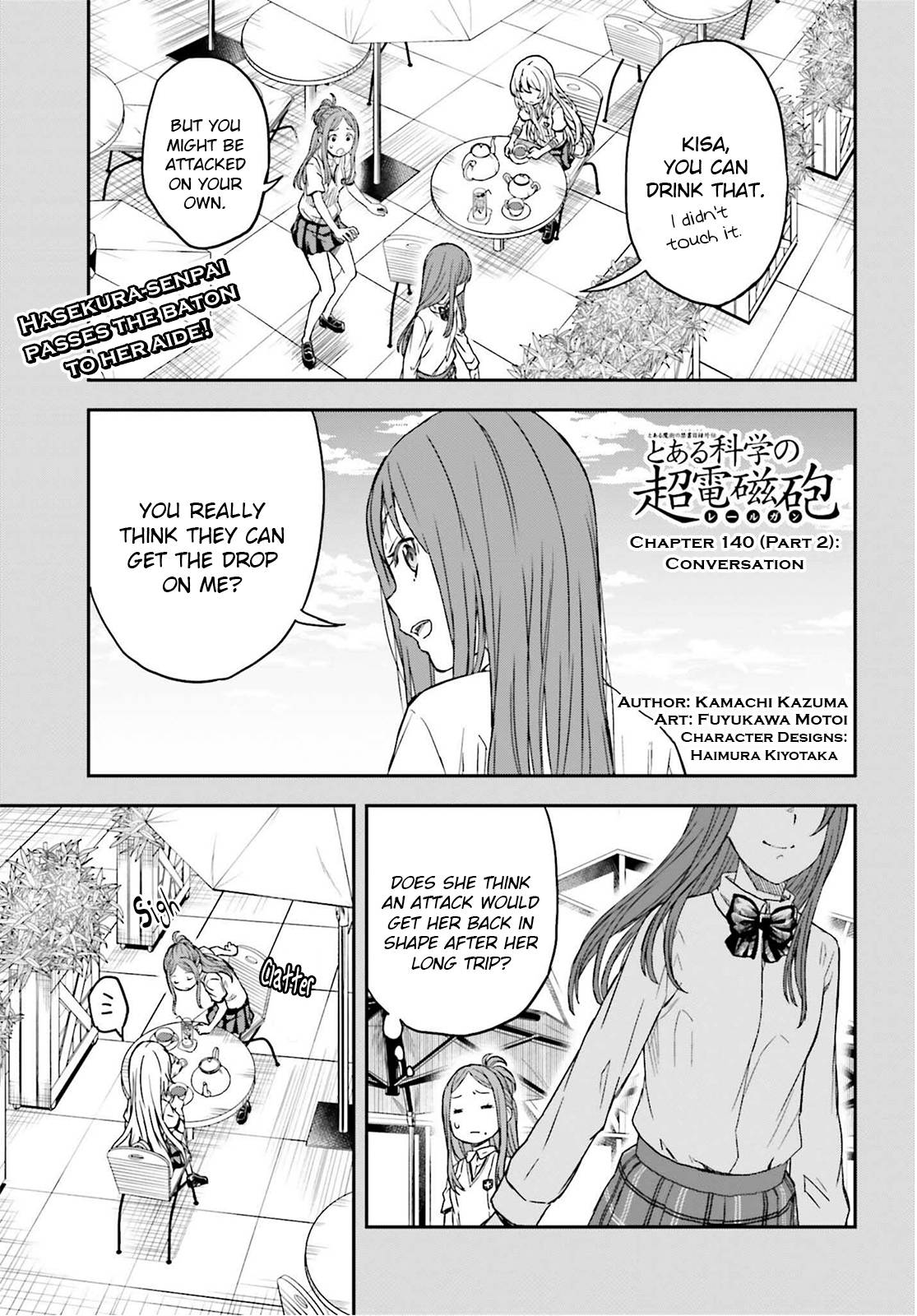 To Aru Kagaku no Choudenjibou chapter 147.2 page 1