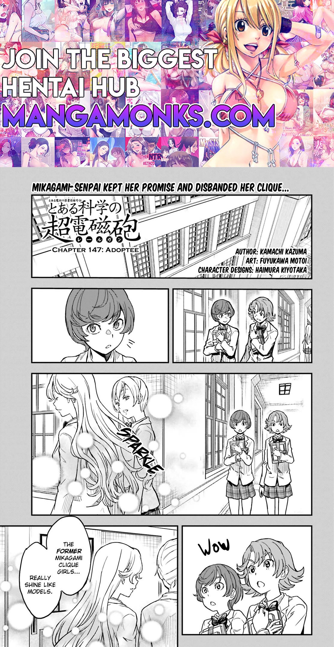 To Aru Kagaku no Choudenjibou chapter 147 page 1