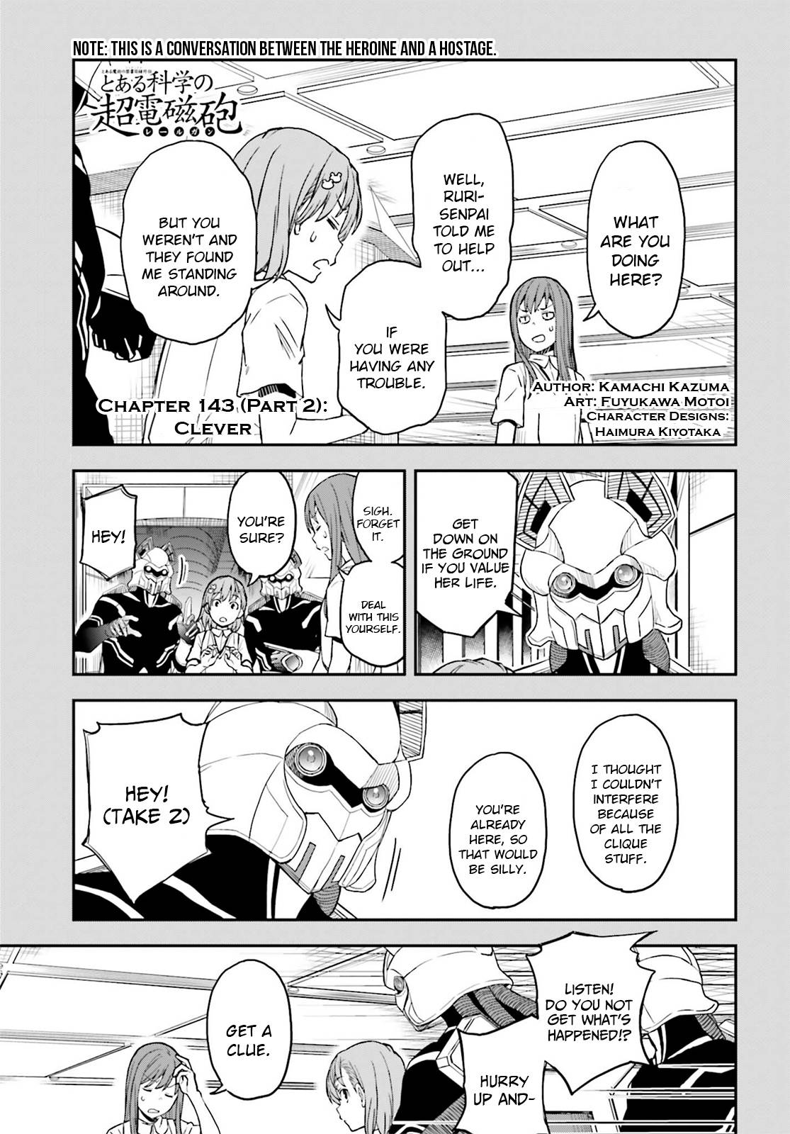 To Aru Kagaku no Choudenjibou chapter 150.2 page 1