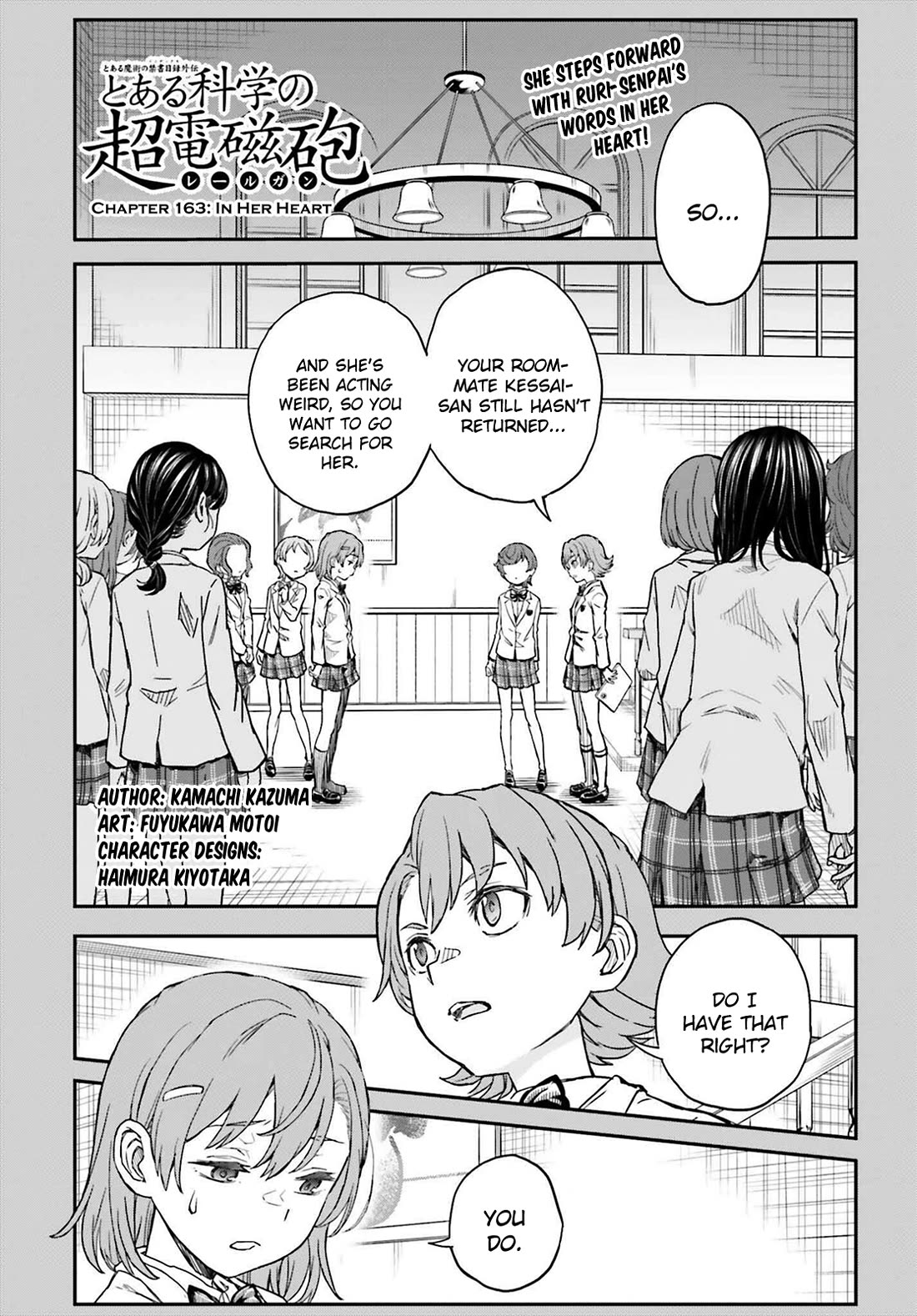To Aru Kagaku no Choudenjibou chapter 163 page 1