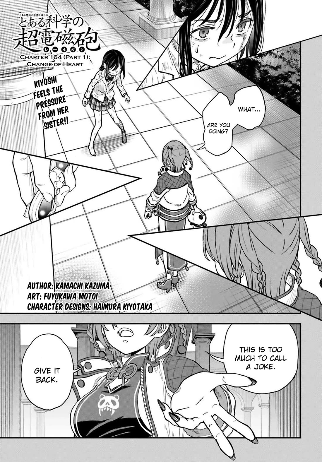 To Aru Kagaku no Choudenjibou chapter 164.1 page 1