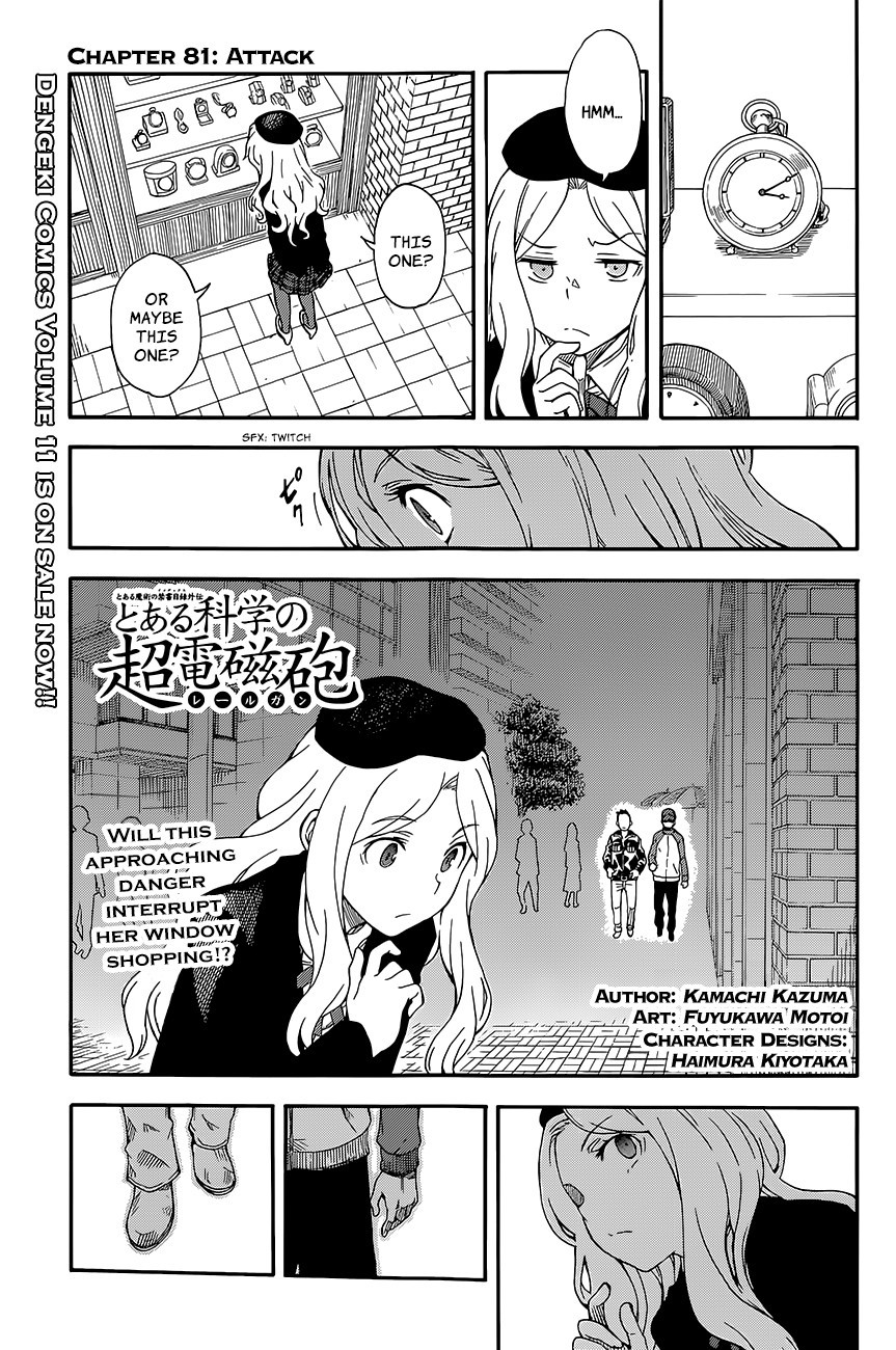 To Aru Kagaku no Choudenjibou chapter 81 page 1