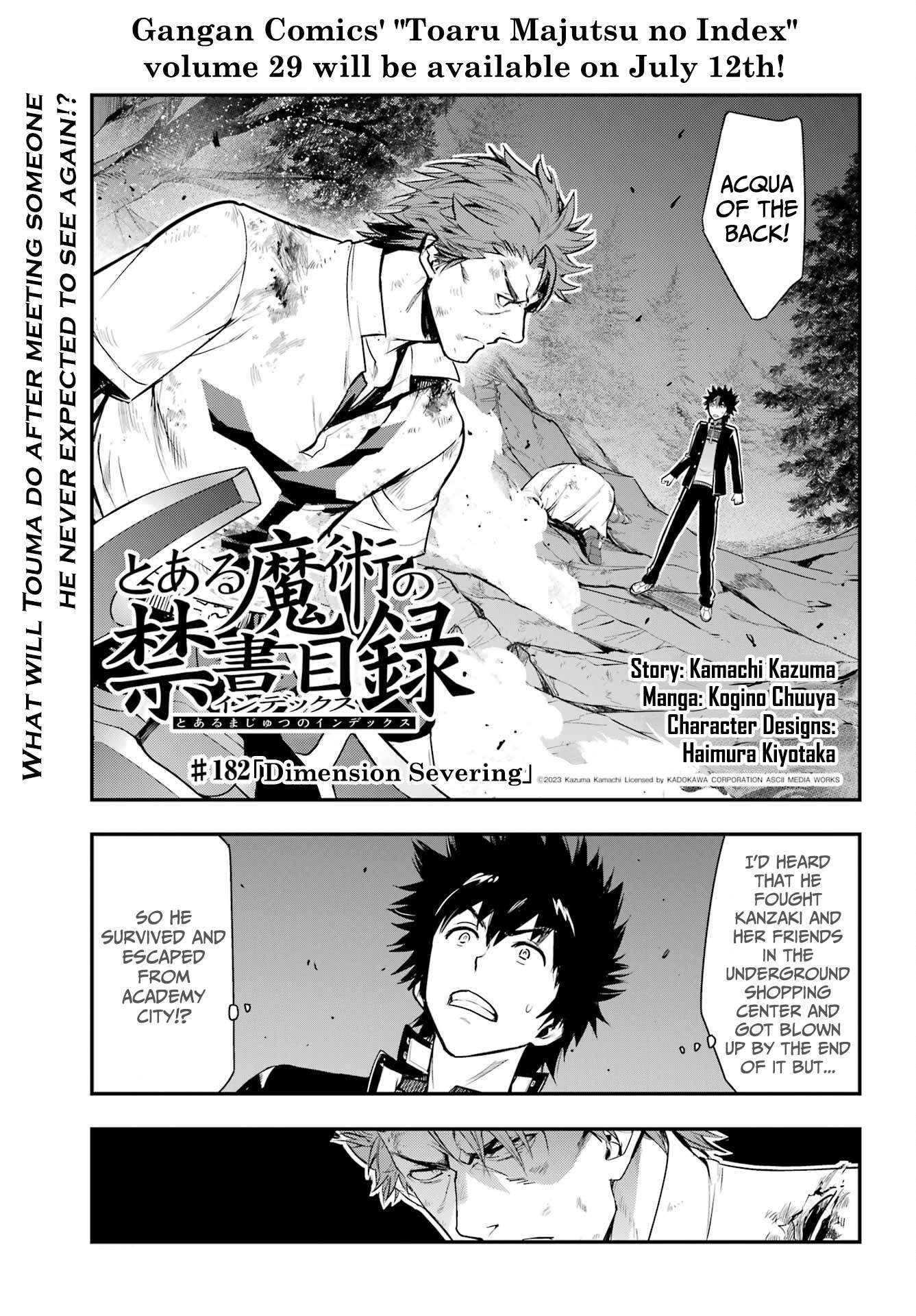 To Aru Majutsu no Index chapter 182 page 1