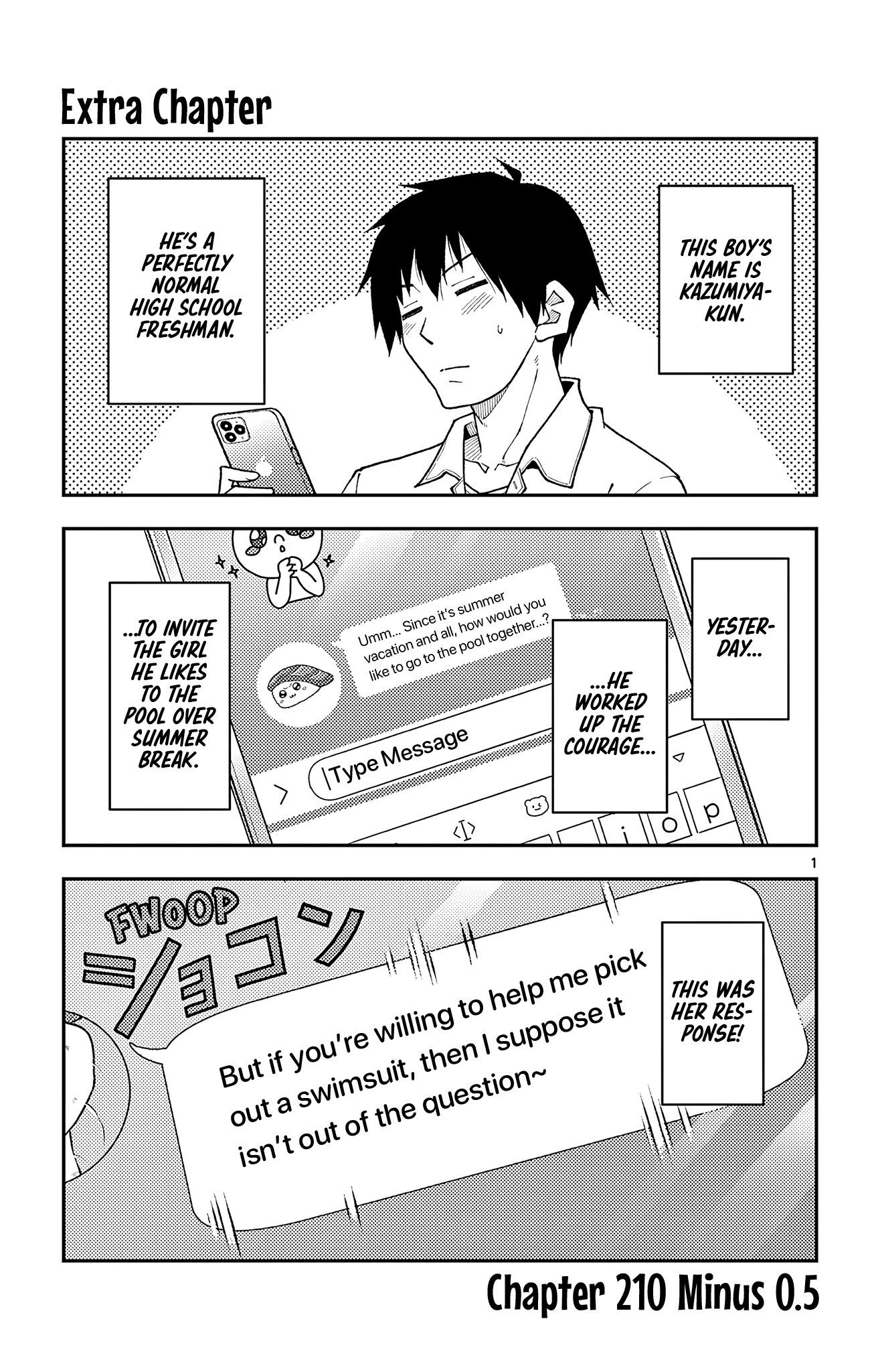 Tonikaku Cawaii chapter 218.5 page 1